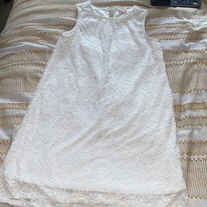Girls white lace dress